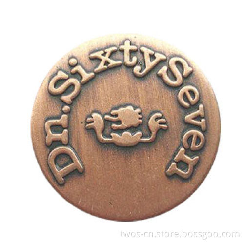 Jeans Button, Made of Brass, Copper